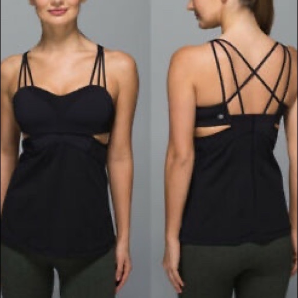 lululemon athletica Tops - Exquisite Tank II black tank size 8